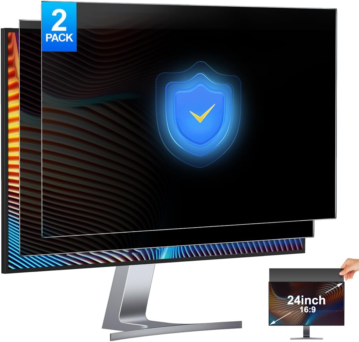 Privacy Filter 2Pack - 2 sztuki 24-calowych filtrów prywatności do