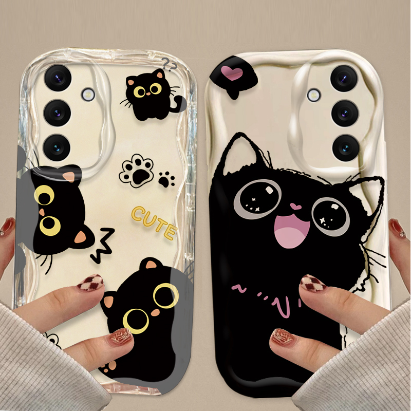 Etui Cute Big Eyes Black Cat C – Samsung Galaxy A55 recenzja i cena