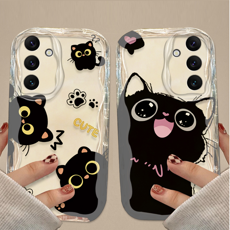 Etui Cute Big Eyes Black Cat C – Samsung Galaxy A55 recenzja i cena