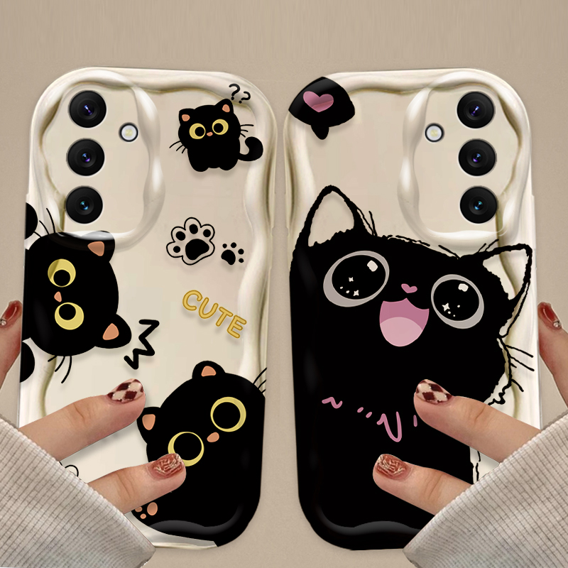 Etui Cute Big Eyes Black Cat C – Samsung Galaxy A55 recenzja i cena